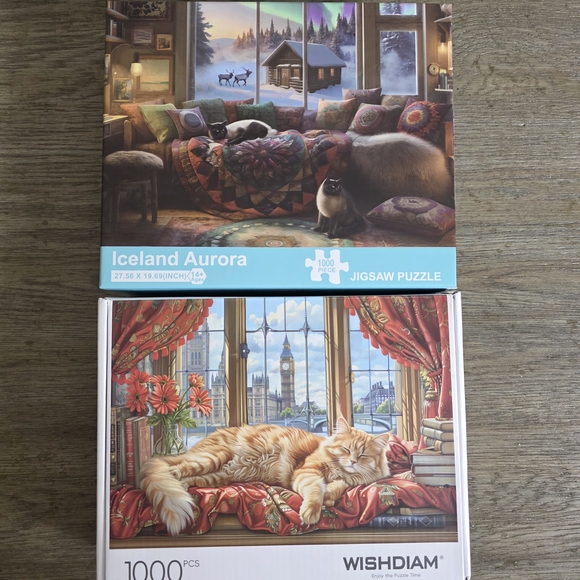 "Cats Relaxing in Europe" Puzzle Set - Picture 5 of 7
